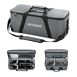 NEEWER キャリングバッグ ショルダーストラップ、ハンドル 可動フォームパッド付き スタジオライトB300C CB200C FS300C FS230C FS150C CB300B CB200B FS230B FS150B CB100C CB60B RGB CB60 Q300 Q4 トラベルケース PB6