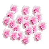 Dovewill 結婚式　人工シルク　人工バラ　花の頭　6センチメートル　11色選ぶ - ピンク