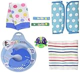 ラヴィギフト6点セットベルトカバー ブルー マルチ クジラ 昆虫A 腹巻ボーダー ホルダーGW lv-g09‐06