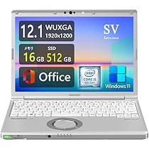 超軽量頑丈✨フルHD✨Win11／SSD／i5／新品メモリ✨カメラ付ノートPC Let's note あすつく ノートパソコン Panasonic Let's CF-QV8