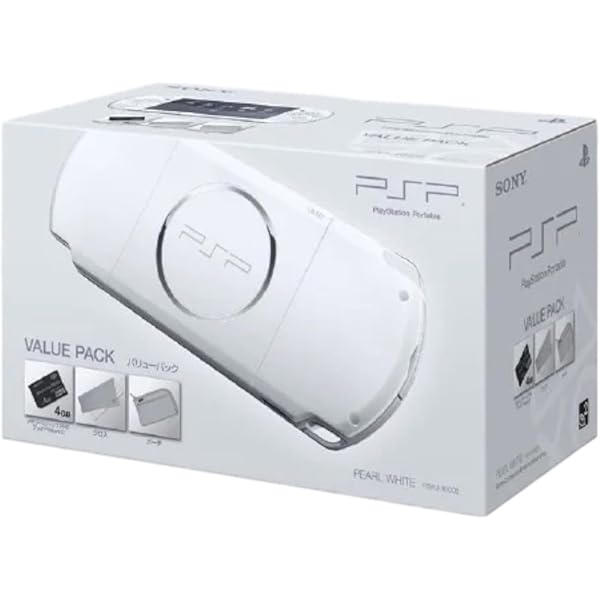 WHITE - (本体)プレイステーション・ポータブル バリューパック パール・ホワイト(PSP-3000KPW) ソニー・コンピュータエンタテインメント PSP-3000PW｜PSP「プレイステーション・ポータブル」 パール