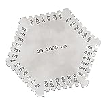F Fityle 六角　精密 ウェット フィルム　25-3000um　櫛形ゲージ　高精度　ステンレス鋼