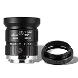 Cマウントレンズ 8mm、5MP HD CCTVカメラレンズ、8mm焦点距離手動開口Cマウントセキュリティカメラレンズカメラアクセサリー