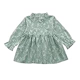 幼児の子供の赤ちゃんの幸運な太陽女の子の花姫ドレスの服 (90, ブルー)