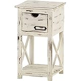 スリムラックS 木製 引き出し収納付き 幅18cm×高さ32.5cm AKB-248WH ホワイト ( 白 ) 【 完成品 】