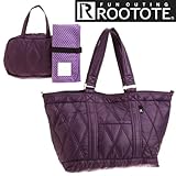 ROOTOTE ルートート　マミールー ba000130 キルティング 2WAY ベーシック マザーバッグ 3点セット パープル おむつ替えシート付 おむつポーチ付