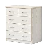 【Amazon.co.jp限定】クロシオ フレッシュチェストB&amp;W 白木目 幅60奥行41高70cm