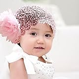 LuxBene（TM）ファッションロマンチック女の赤ちゃんのヘアアクセサリーワイドカチューシャ幼児ヘアバンド新生児女の子レースの中空フラワーカチューシャ