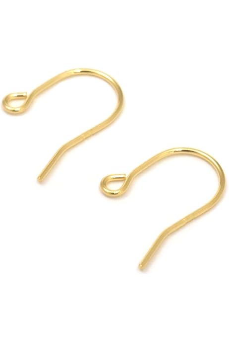 Amazon | K18 フックピアス-S 18金 ピアス金具 1ペア | ピアス 通販