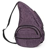 ヘルシーバックバッグ(HEALTHY BACK BAG) 【肩への負担を減らした体に優しい】ヘルシーバックバッグ(テクスチャードナイロン ビッグバッグ）【プラム/**】