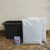 草花用　うるオン プランター65型：ダークブラウン　土と肥料のセット[底面給水機能付!]