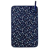 赤ちゃんにやさしい安心おむつ替えマット（日本製） 防水　コンパクト収納　出産祝い　ブリリアントスター(スケアー地・紺)　B0802000　日本製