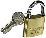 CCLセキュリティ60404 Sesamee 600シリーズPadlocks – プレミアムピンタンブラーソリッド真鍮