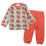 《定番》EIGHT CLUB(エイトクラブ)スムース長袖Tシャツ長丈パンツてんとう虫柄パジャマ 95cm /サーモンピンク NO.EI-43804