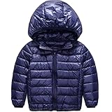 AKSSWEET 子供服 ダウンコート ダウンジャケット キッズ ベビー ジャケット 無地 フード付き ベビー服 女の子 男の子 子ども アウター 防寒 無地 軽量 冬 100～160cm 全8色 (