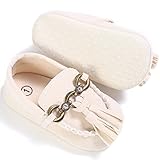 ベビーシューズ　ガールズシューズ　赤ちゃん靴　練習用　柔らかいソール　快適　可愛い　出産祝い　コットン (S, ベージュ)