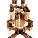 ビ－玉転がし 積み木 ６０ PCS 木のおもちゃ 知育　頭脳　パズル 3-5日届ける