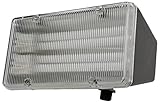 Designers Edge L-104-26W-BR Ecozone 26-Watt Fluorescent Duluxe Floodlight with Dusk To Dawn Photocel
