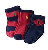 ポロラルフローレンベビー男の子Argyle Rugby Sock 3 - Pack US サイズ: 6-12 months (shoe 2-4)