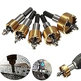 5ピース16?30ミリメートル歯hssステンレス鋼ホールソードリルビットセットで5レンチ用木材金属合金