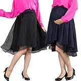 Sweet Mommy マタニティ スカート リバーシブル ボトム テールカット 起毛ツイル×シフォン 大きいサイズ 妊娠時は前後逆でもかわいい レイヤード 透け感 オフィス フォーマル お宮参り 春