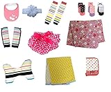 人気5ブランド(ラヴィ2点、ラヴィNewYork4点、マンディ2点、ハンナフラ1点、ミキハウス1点)豪華10点 ギフトセット ギンガムレッド a422