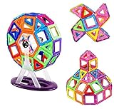 owikar 95pcs磁気ブロックセット複数の図形と色正方形三角形Deluxe Magneticクリエイティブブロックと教育玩具ギフトforキッズ