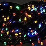 rising・sun ソーラー LED 充電 式 イルミネーション 防滴 防水 ガーデン ライト (カラフル 20m 200球)