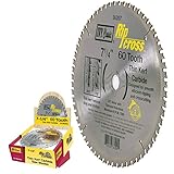IVY Classic 36207 Ripcross 7-1/4-Inch 60 Tooth Thin Kerf Carbide Circular Saw Blade with 5/8-Inch Di