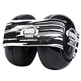 Em's 4 Bubs Hearing Protection Baby Earmuffs Size 0-18 Months (Black Oyster Pearl Headband) by Em's 