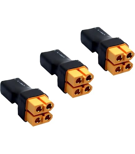 Amazon.co.jp: 3パックXT60プラグパラレルバッテリコネクタアダプタ