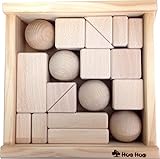 日本国内生産 ちょっと大きめ初めての積木（4.5cm基尺）《手づくり木のおもちゃＨＵＧ ＨＵＧ(はぐはぐ）》