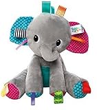 Bright Starts Tag'n Play Pals Gray Elephant Taggies [並行輸入品]