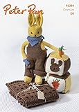 ピーターパンベビー毛布、ウサギ& PlayブロックおもちゃKnittingパターン1284 DK