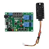 Lovoski デジタル　温度湿度コントローラボード　モジュールリレー　部品　実用　摂氏と華氏の切り替え　（LEDインジケータ付）