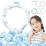 シシベラ クールリング クールネックリング 子供 28℃で自然凍結 ネッククーラー アイスネックリング 首掛け 冷却リング 冷感リング 涼し