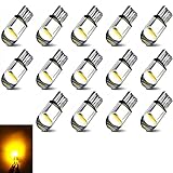 T10 LED ポジションランプ T10 led キャンセラー 14個入 T10 2500K 車LED カーテシ ポジション・ライセンスランプ 12V(アンバー)