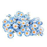 11色 100PCS デイジーフラワーヘッド ガーベラフラワーヘッド 人工フラワーヘッド 環境に優しい 高品質 耐久性 デイジーの花の形 結婚式のパーティーに最適 丈夫 可愛い(06)