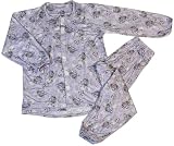 [trust map] [介護士推薦] 介護 パジャマ ワンタッチ ストレッチ のびのび 長袖 レディース [女性 シニア 介護用 入院 入所 リハビリ サポート] (パープル, S)