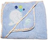 Big Oshi Babyテリーコットンフード付きタオルとウォッシュクロスセット カラー: ブルー
