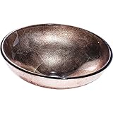 Y Decor Medina Leatheryシルバー舟形シンク、ブルー/アクア/ Frosted、15.5 " L x 15.5 " W x 5 " D