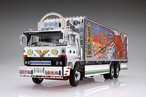 自動車 GANSO DEKOTORA SHODAI UZUSHIO 2015 Aoshima 1/32 Ganso Dekotora Series No.3 Shodai Uzushio Retake2015