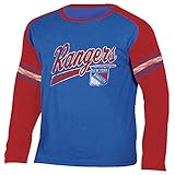 NHL New York Rangers NHL長袖Tee、Large、標高ブルーヘザー