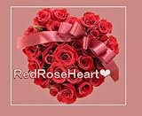 fleurcocoオリジナル 生花ローズハートアレンジメント レッド