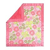 My Blankee Izzy Rose Pink Cotton Blanket with Minky Dot Watermelon 30 x 35 [並行輸入品]