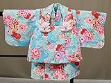 ベビー用着物　『花うさぎ』　当店オリジナル特注品　一ツ身被布セット Z7256-05