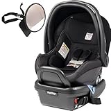 Peg Perego - Primo Viaggio 4-35 Car Seat w Back Seat Mirror - Licorice - Black Eco-Leather by Peg Pe