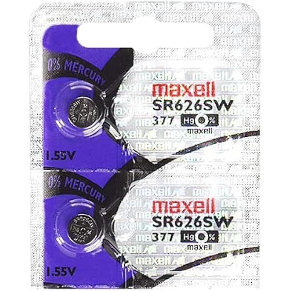 2 x MAXELL SR626SW 377 1.55v Silver Oxide Button Cell Watch Battery -  Official Genuine Maxell : Amazon.com.au: Clothing, Shoes \u0026 Accessories