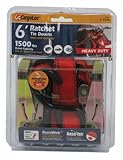 CargoLoc 84011 6 'レッドRatchet Tie Down withラバーグリップ2カウント