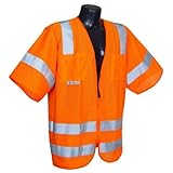 Radians SV83OML Class 3 Standard Mesh Safety Vest with Short Sleeves Large Orange [並行輸入品]